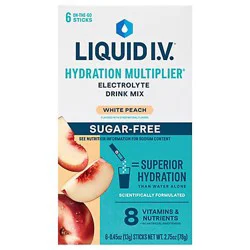 Liquid I.v. 6ct Sugar Free White Peach - 6 CT