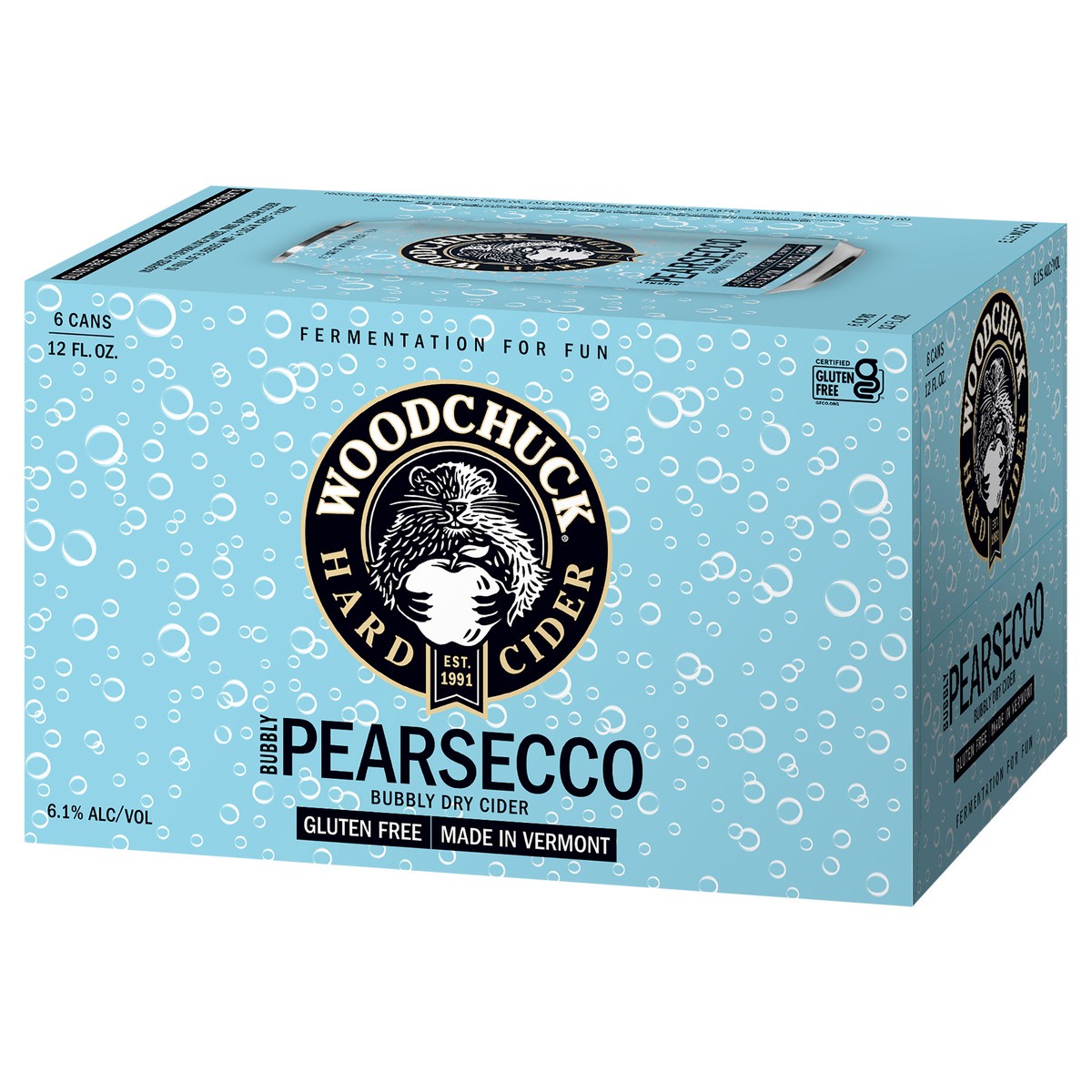 slide 6 of 10, Woodchuck Hard Cider - Bubbly Pearsecco 6 Pack, 12oz Can, 6 ct; 12 oz