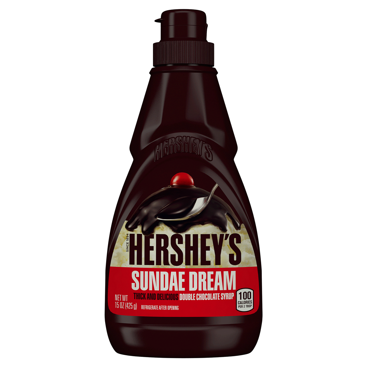 slide 1 of 1, Hershey's Sundae Dream Double Chocolate Syrup, 15 oz