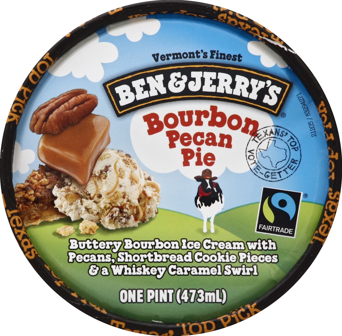 slide 2 of 4, Ben & Jerry's Bourbon Pecan Pie Ice Cream, 16 oz