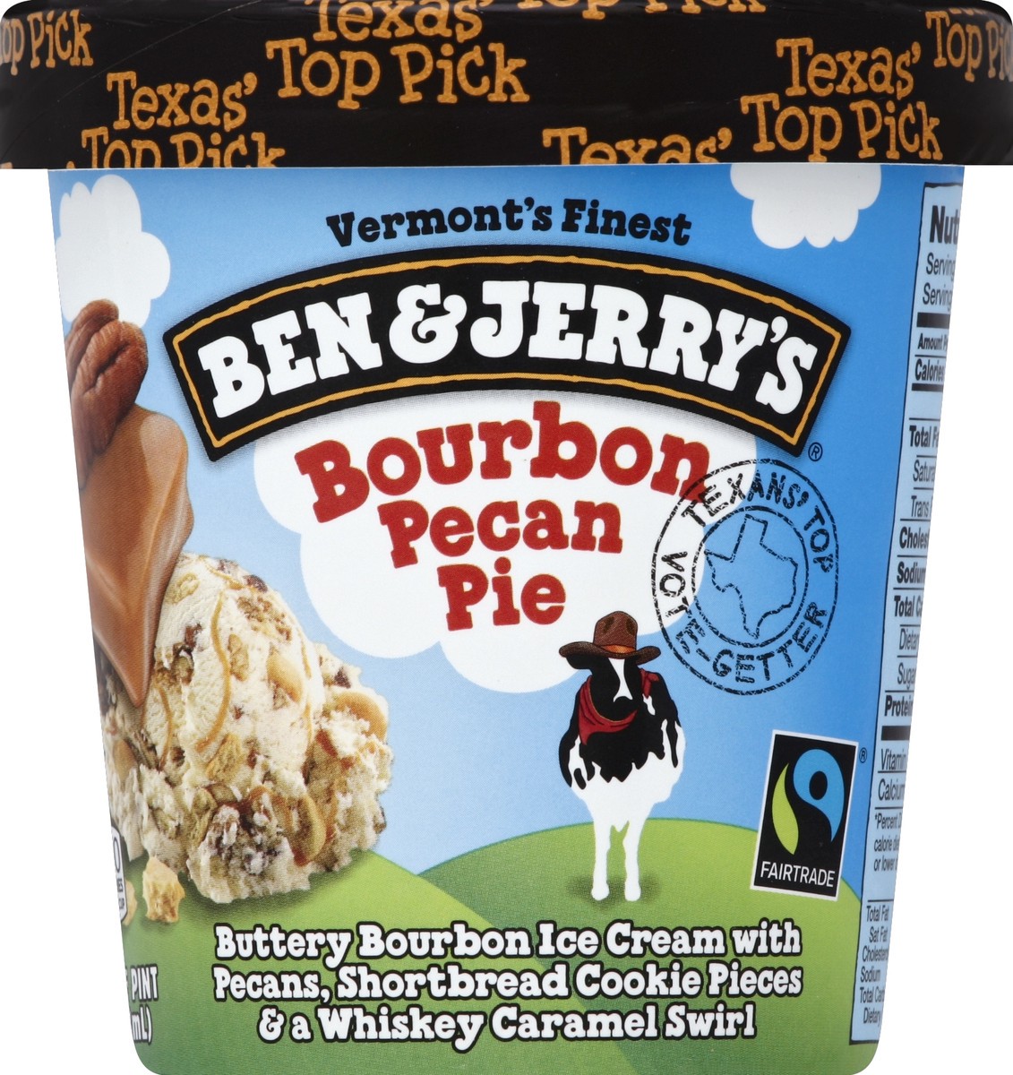 slide 1 of 4, Ben & Jerry's Bourbon Pecan Pie Ice Cream, 16 oz