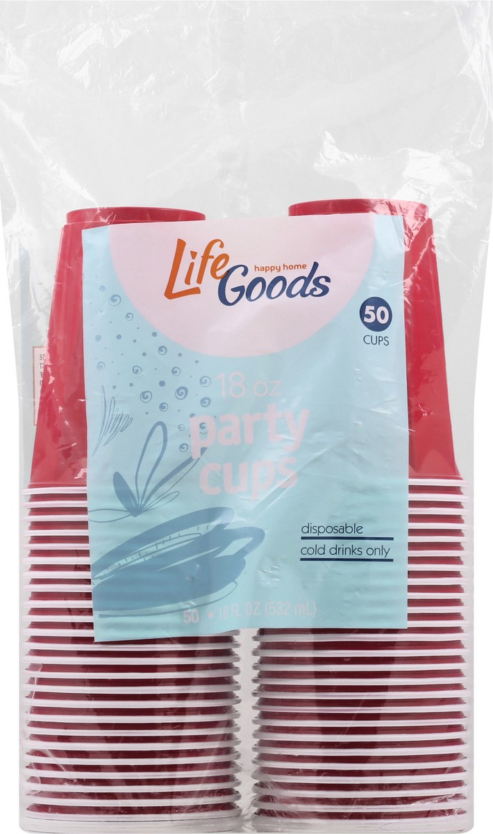 slide 6 of 8, Life Goods 18 Ounce Party Cups 50 ea, 50 ct