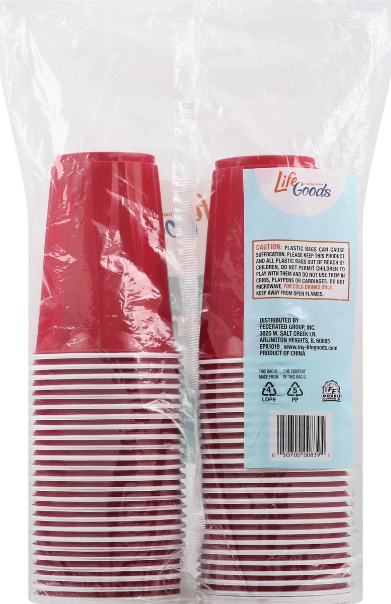 slide 8 of 8, Life Goods 18 Ounce Party Cups 50 ea, 50 ct