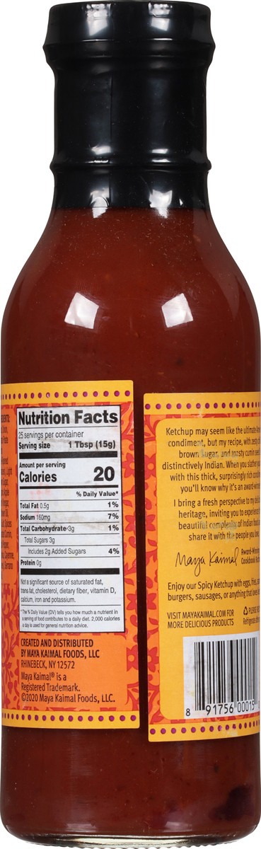 slide 7 of 9, Maya Kaimal Medium Spicy Ketchup 13.5 oz, 13.5 oz