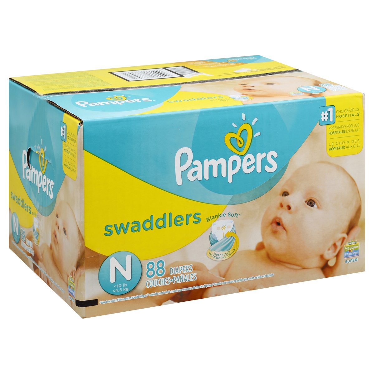 slide 1 of 1, Pampers Diapers 88 ea, 88 ct