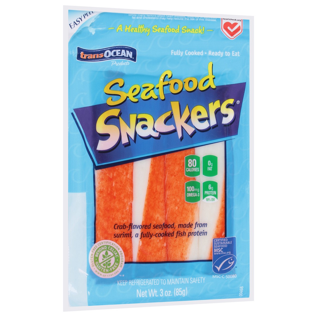 slide 2 of 9, Trans-Ocean TransOcean® Seafood Snackers®, 3 oz