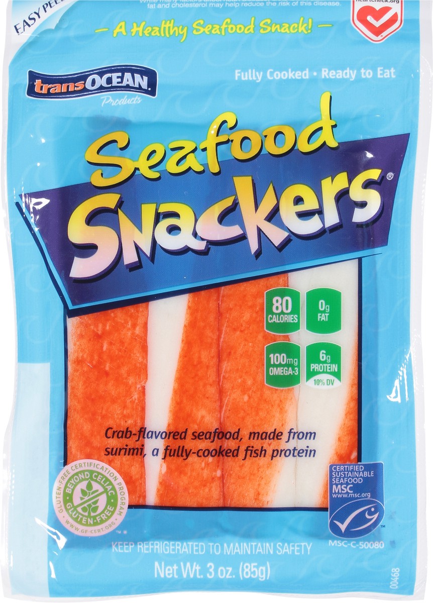 slide 6 of 9, Trans-Ocean TransOcean® Seafood Snackers®, 3 oz