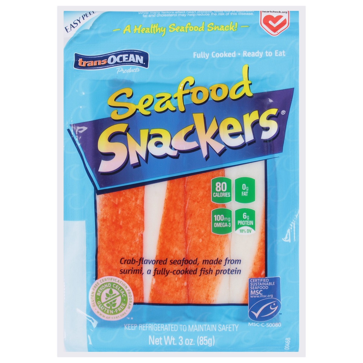 slide 1 of 9, Trans-Ocean TransOcean® Seafood Snackers®, 3 oz