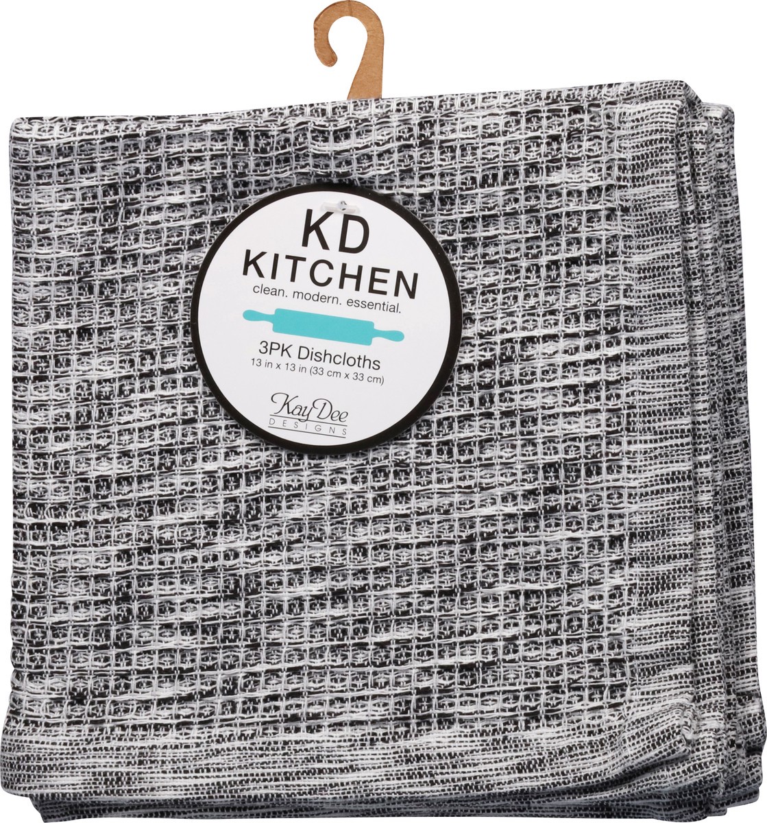 slide 2 of 12, Kay Dee Dishcloth Onyx, 3 ct
