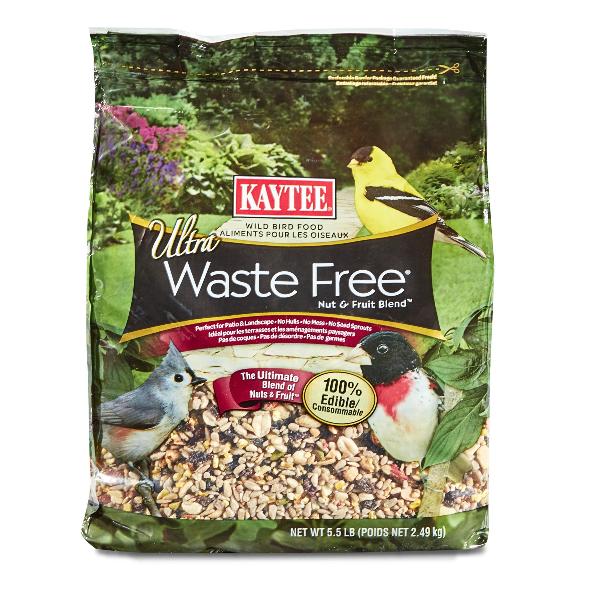 slide 1 of 5, Kaytee Ultra Waste Free Nut & Fruit Blend 5.5 pounds, 5.5 lb