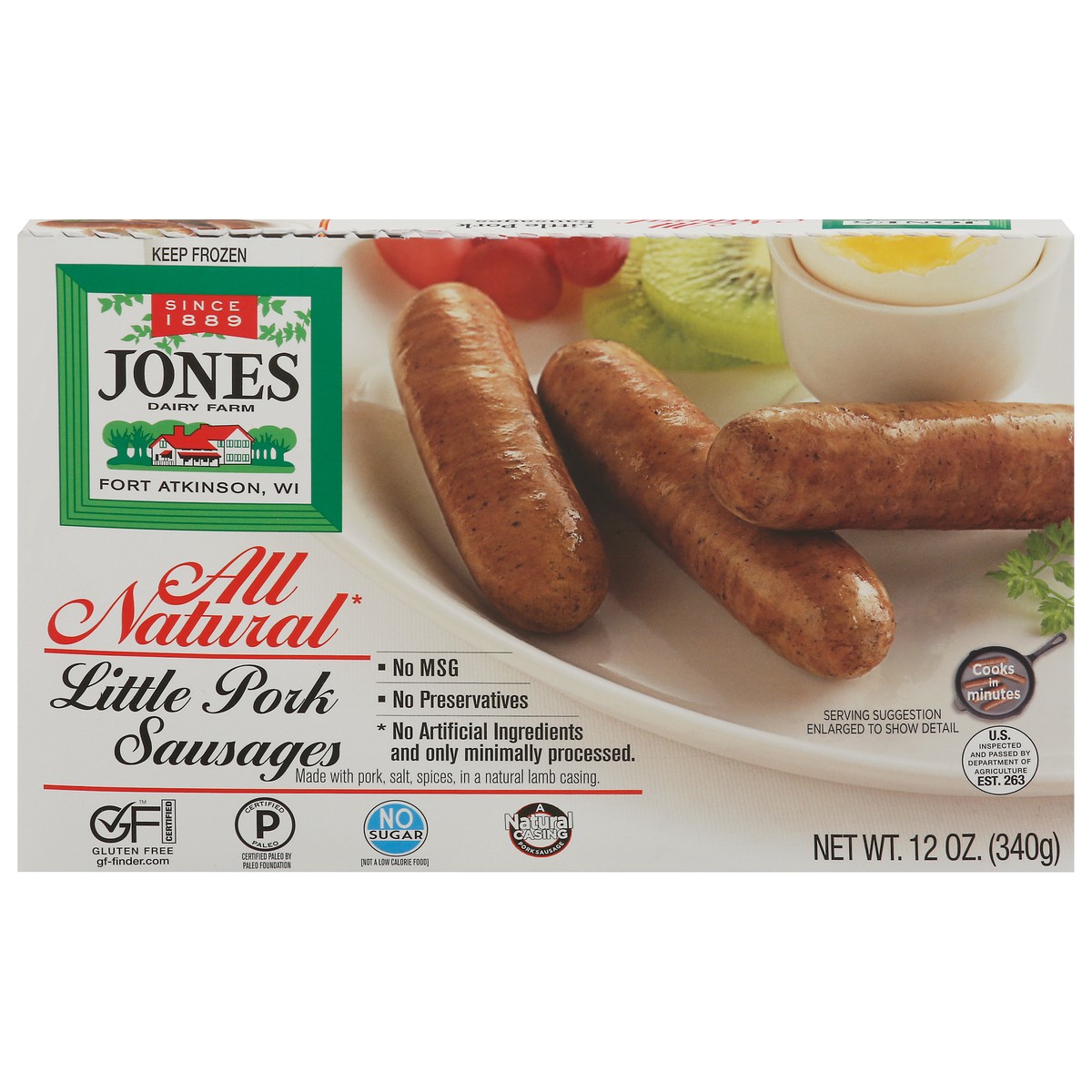 slide 8 of 14, Jones Dairy Farms All Natural Links, 12 oz