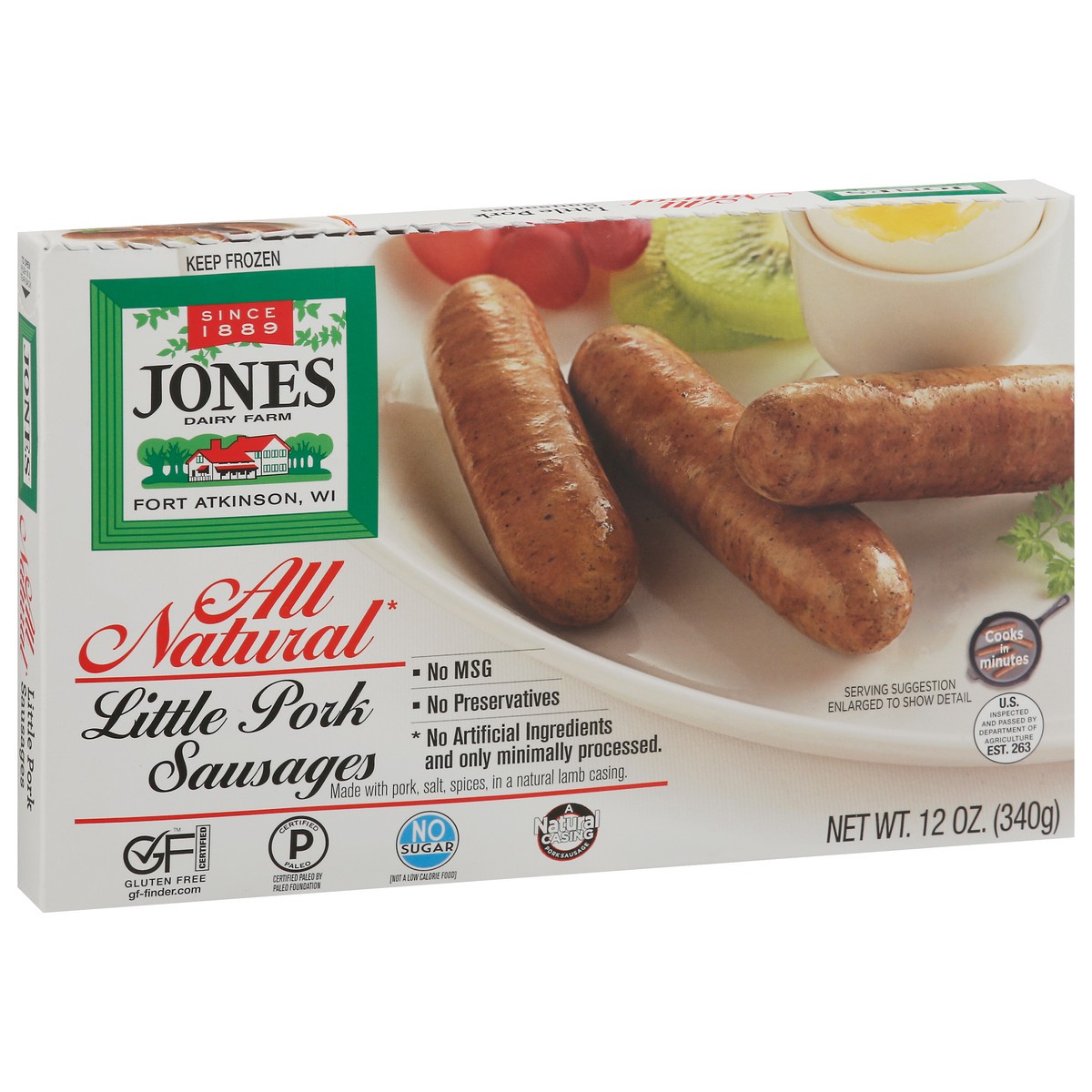 slide 3 of 14, Jones Dairy Farms All Natural Links, 12 oz