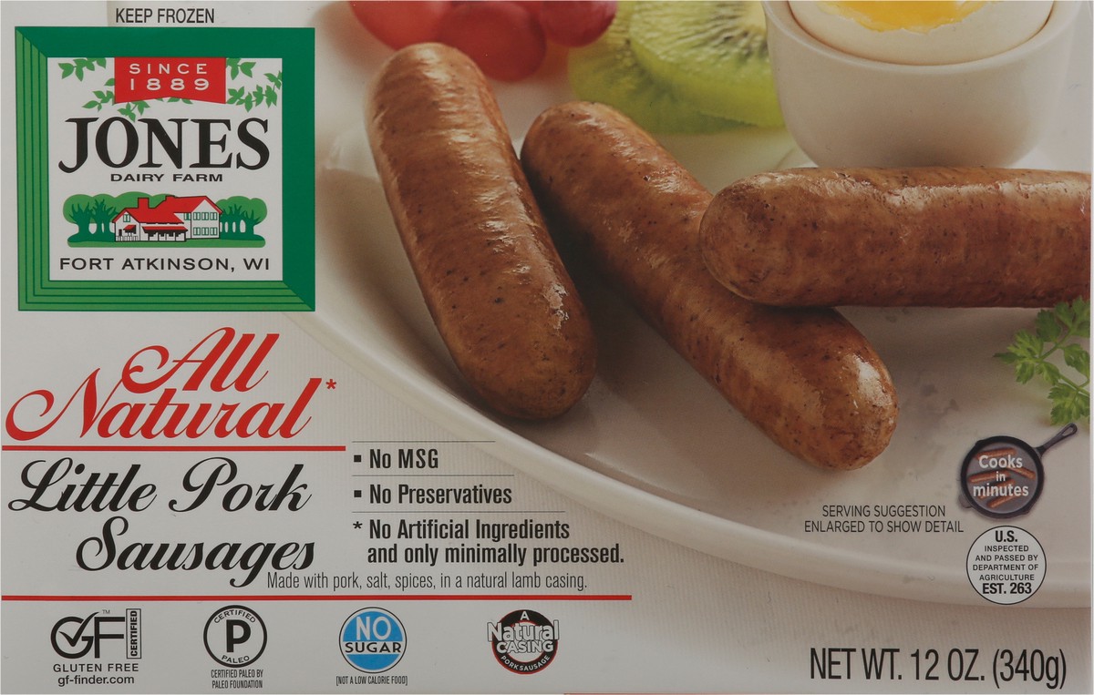 slide 7 of 14, Jones Dairy Farms All Natural Links, 12 oz