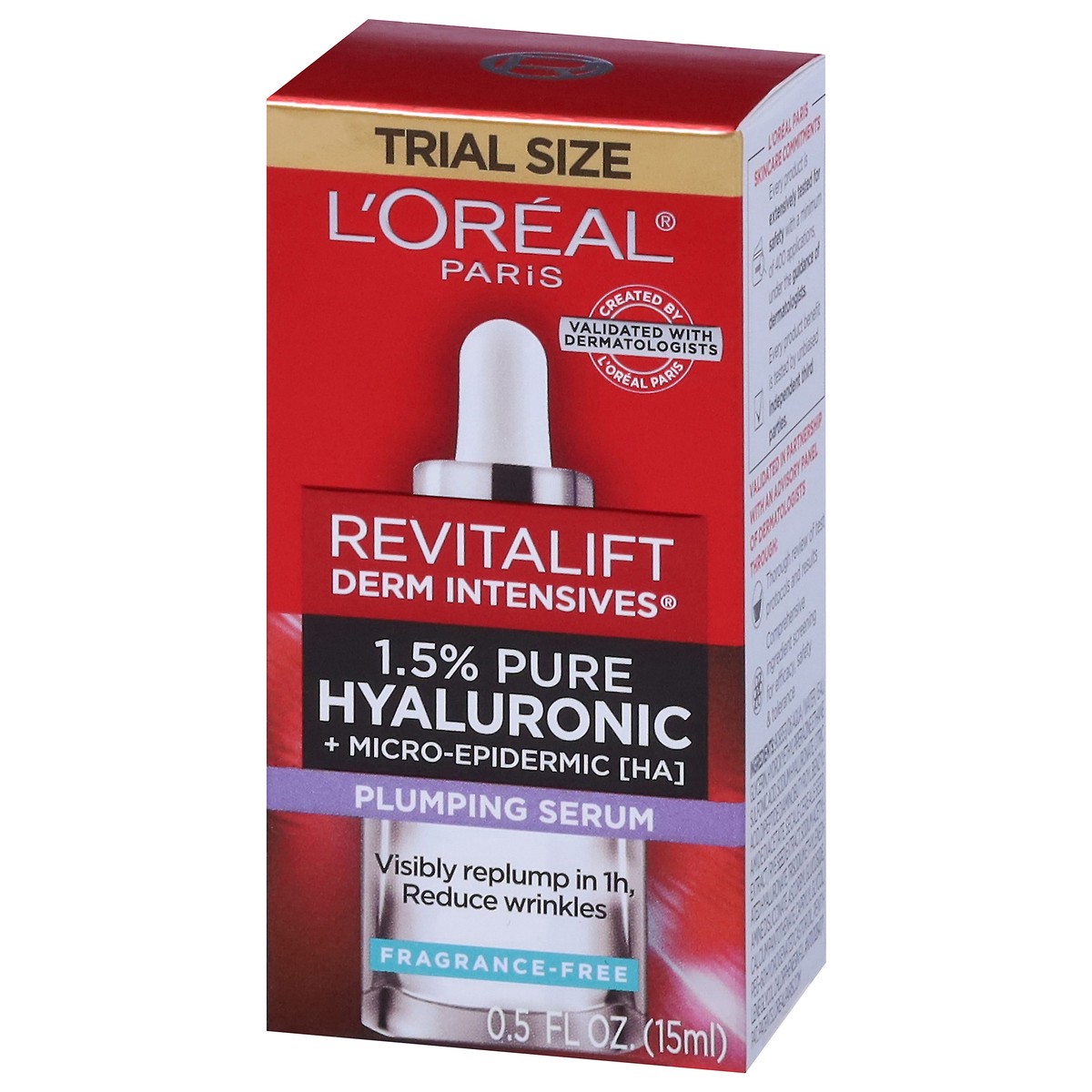 slide 3 of 14, Revitalift Derm Intensives Fragrance-Free Plumping Serum Trial Size 0.5 fl oz, 0.5 fl oz