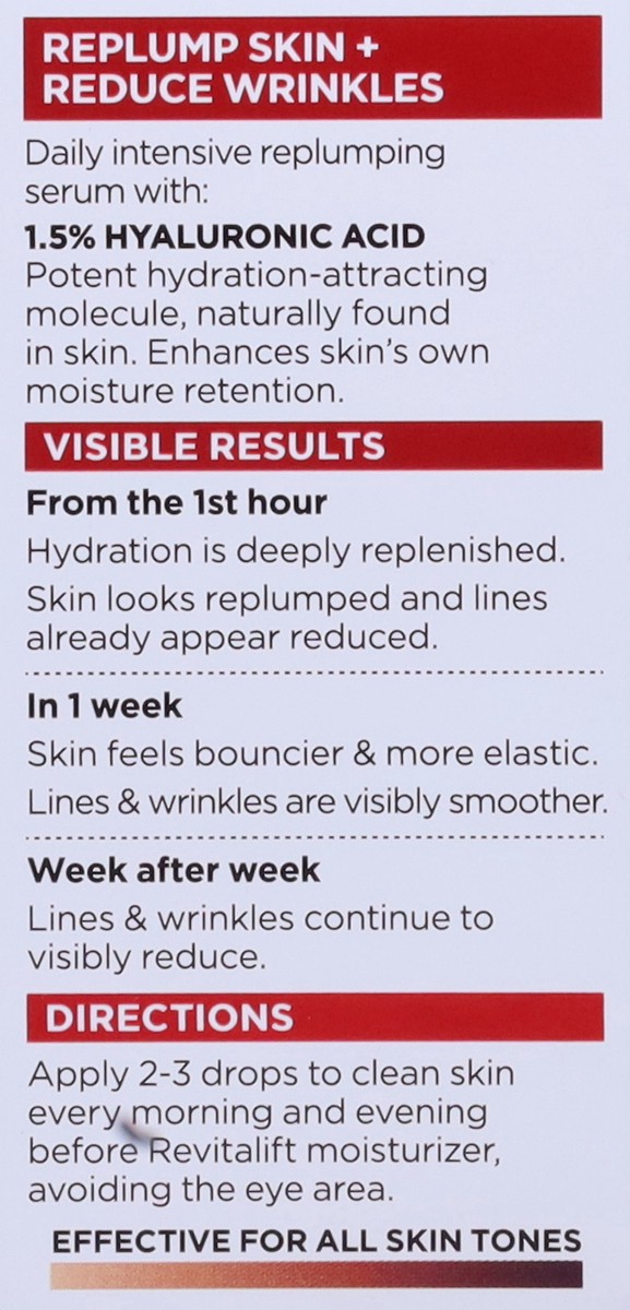 slide 8 of 14, Revitalift Derm Intensives Fragrance-Free Plumping Serum Trial Size 0.5 fl oz, 0.5 fl oz