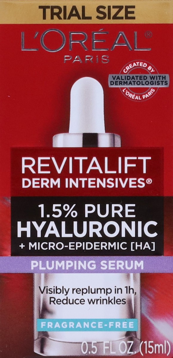 slide 6 of 14, Revitalift Derm Intensives Fragrance-Free Plumping Serum Trial Size 0.5 fl oz, 0.5 fl oz