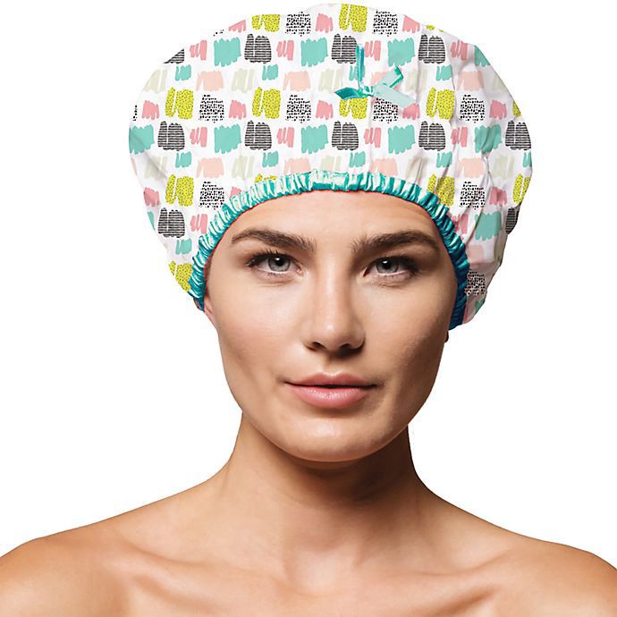 slide 3 of 5, Betty Dain Fashionista Lined Shower Cap, 1 ct
