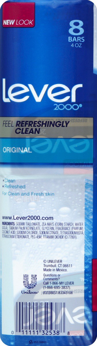 slide 4 of 7, Lever 2000 Original Soap Bar 8 - 3.75 oz Bars, 8 ct