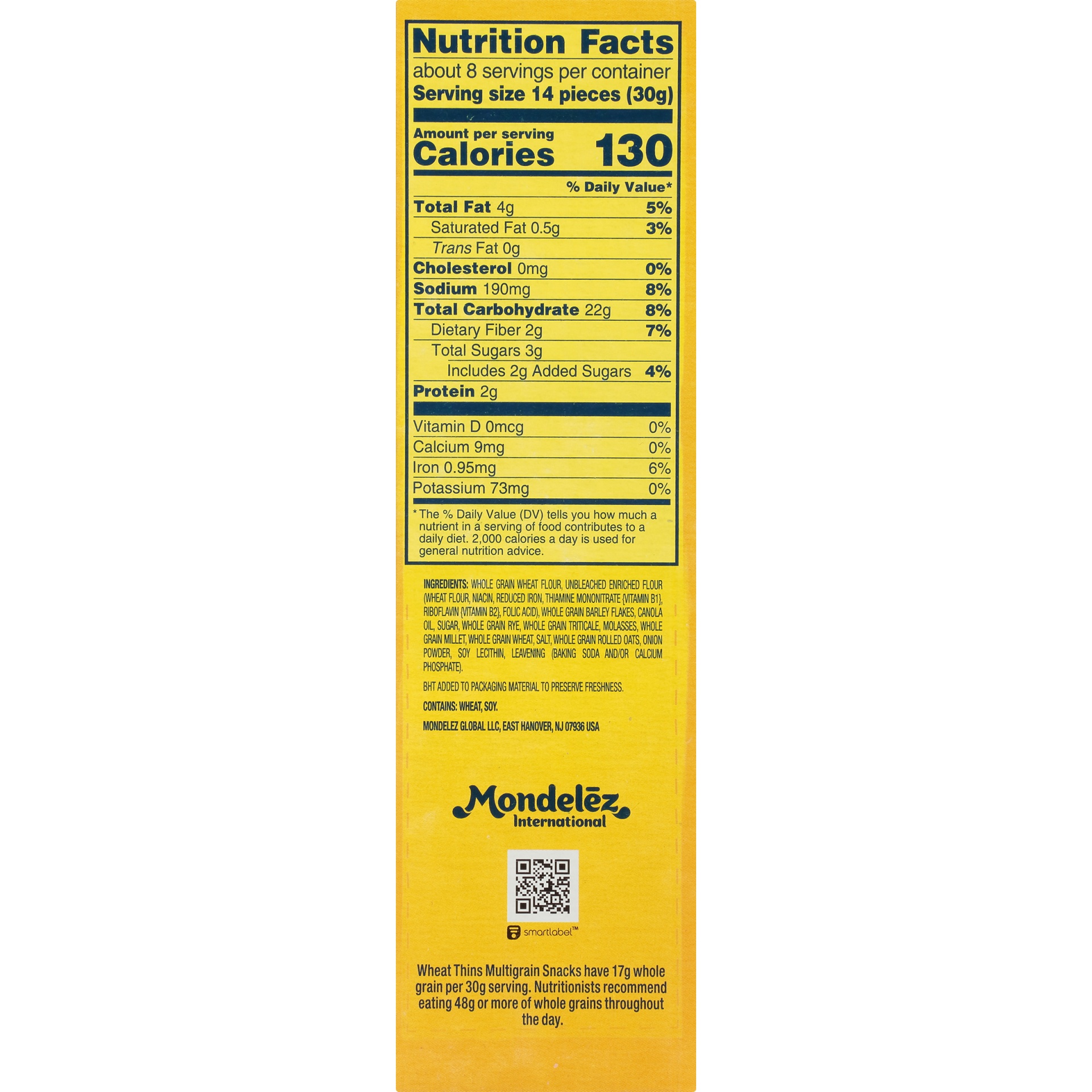 slide 5 of 8, Nabisco Multigrain Wheat Thins, 8.5 oz