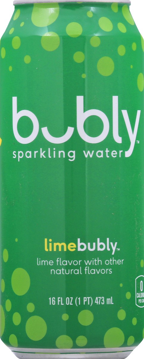 slide 4 of 9, bubly Sparkling Water Lime 16 Fl Oz, 16 oz