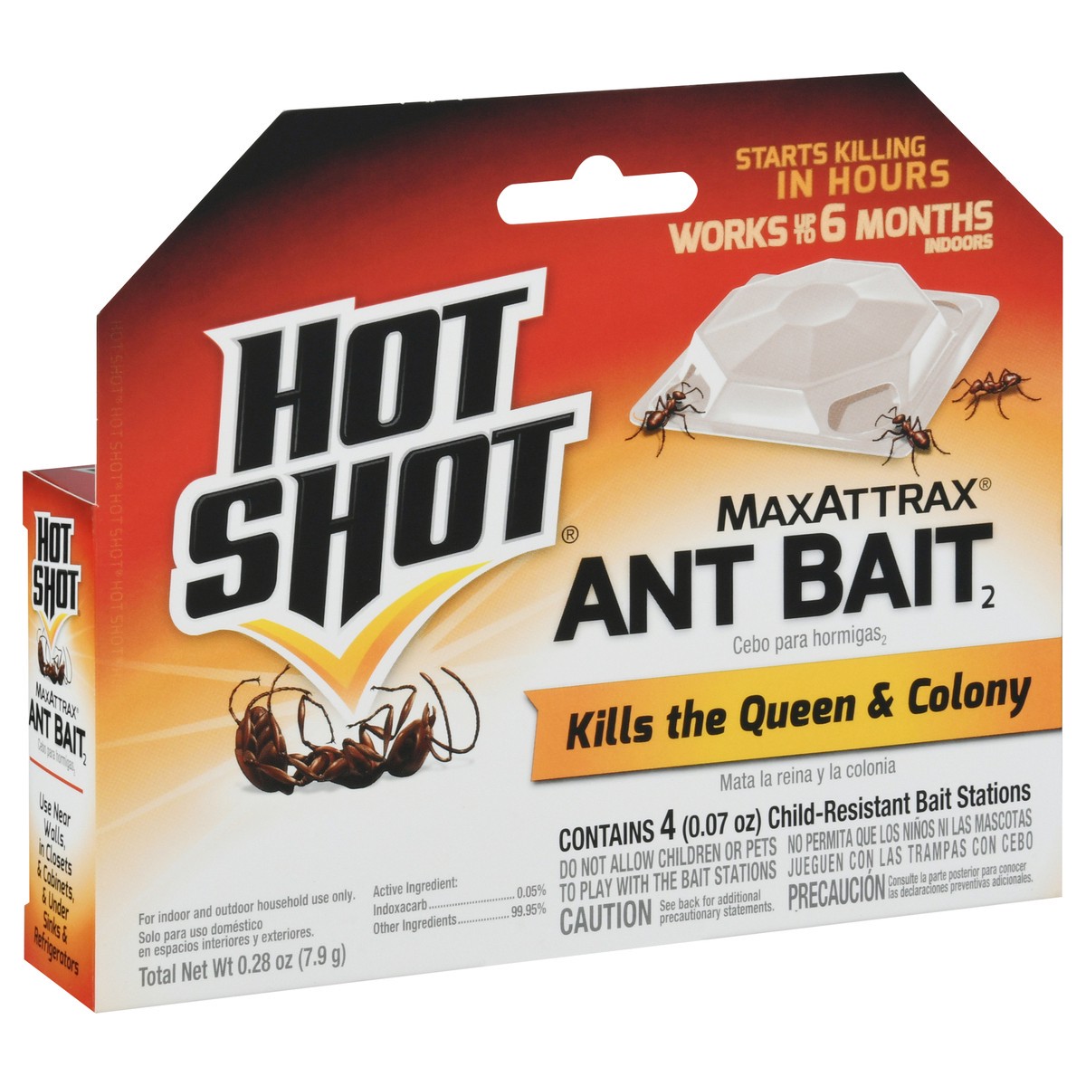 slide 8 of 9, Hot Shot Maxattrax Ant Bait2 4 - 0.07 oz Pack, 4 ct