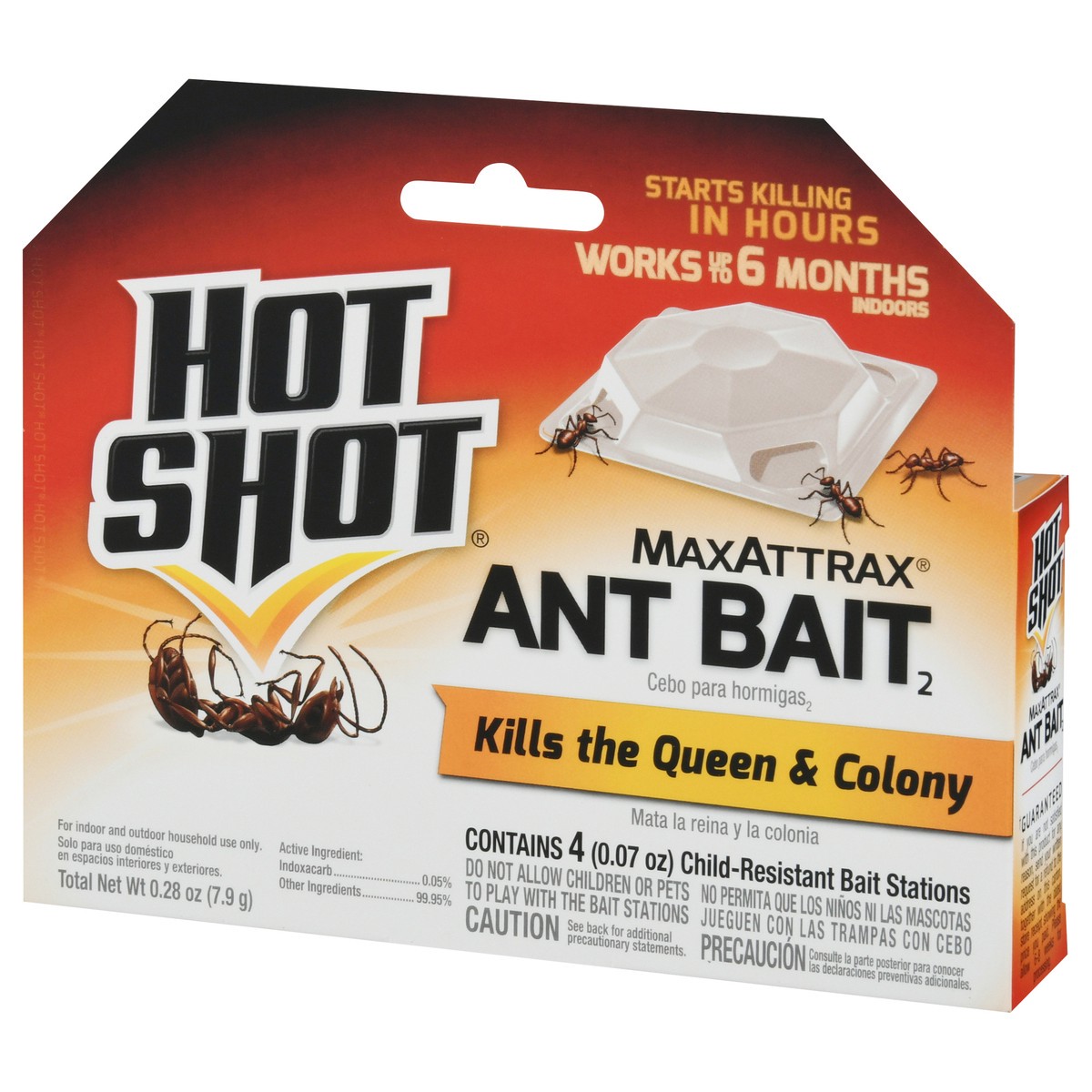 slide 6 of 9, Hot Shot Maxattrax Ant Bait2 4 - 0.07 oz Pack, 4 ct