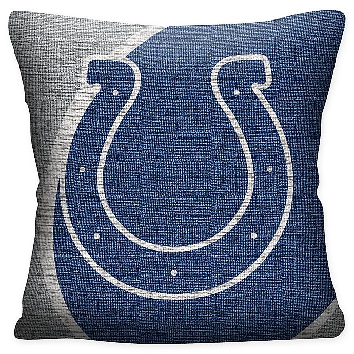 slide 1 of 1, NFL Indianapolis Colts Woven Square Throw Pillow, 1 ct