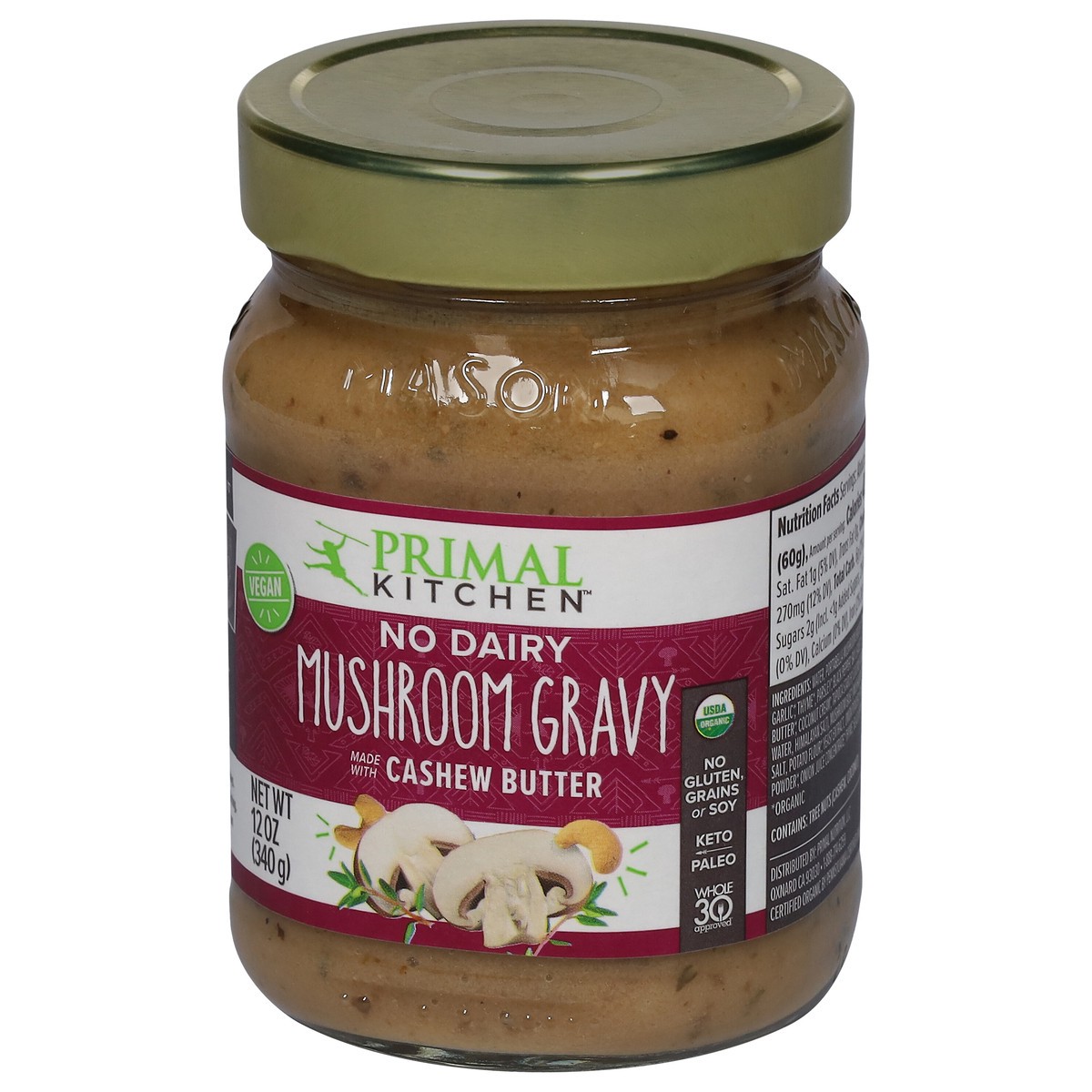 slide 5 of 11, Primal Kitchen No Dairy Mushroom Gravy, 1 ct