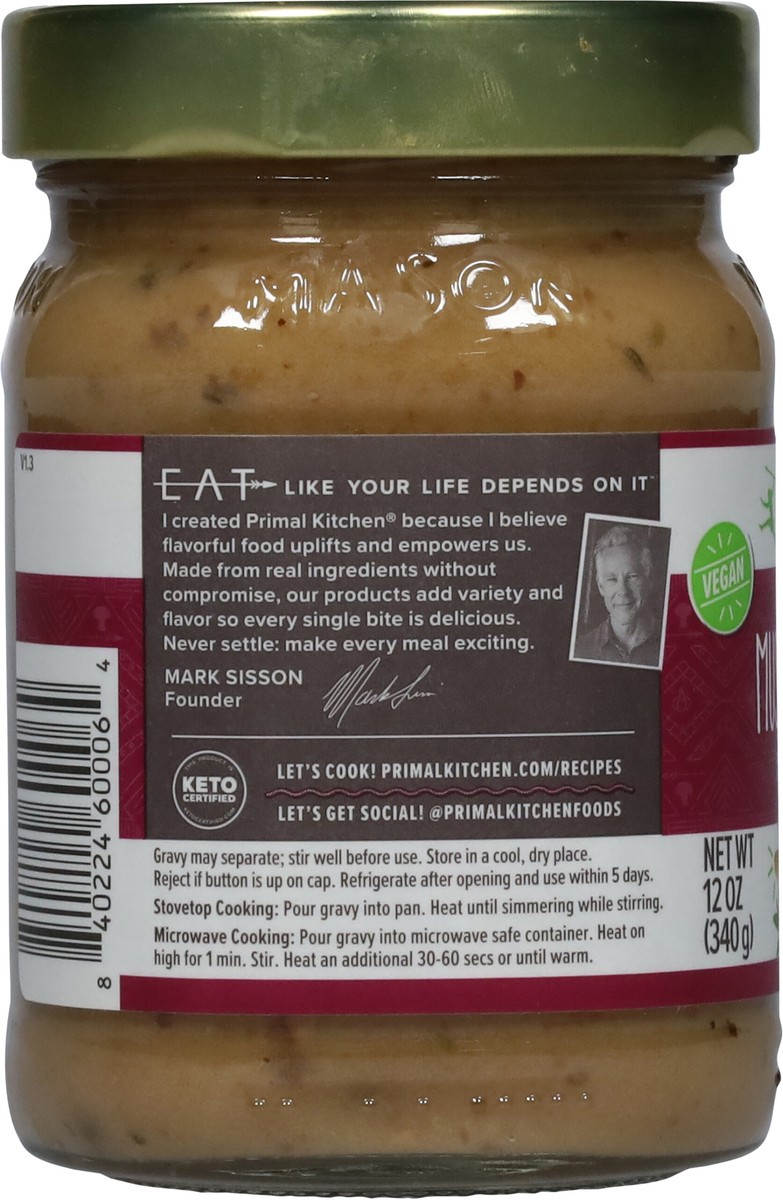 slide 3 of 11, Primal Kitchen No Dairy Mushroom Gravy, 1 ct