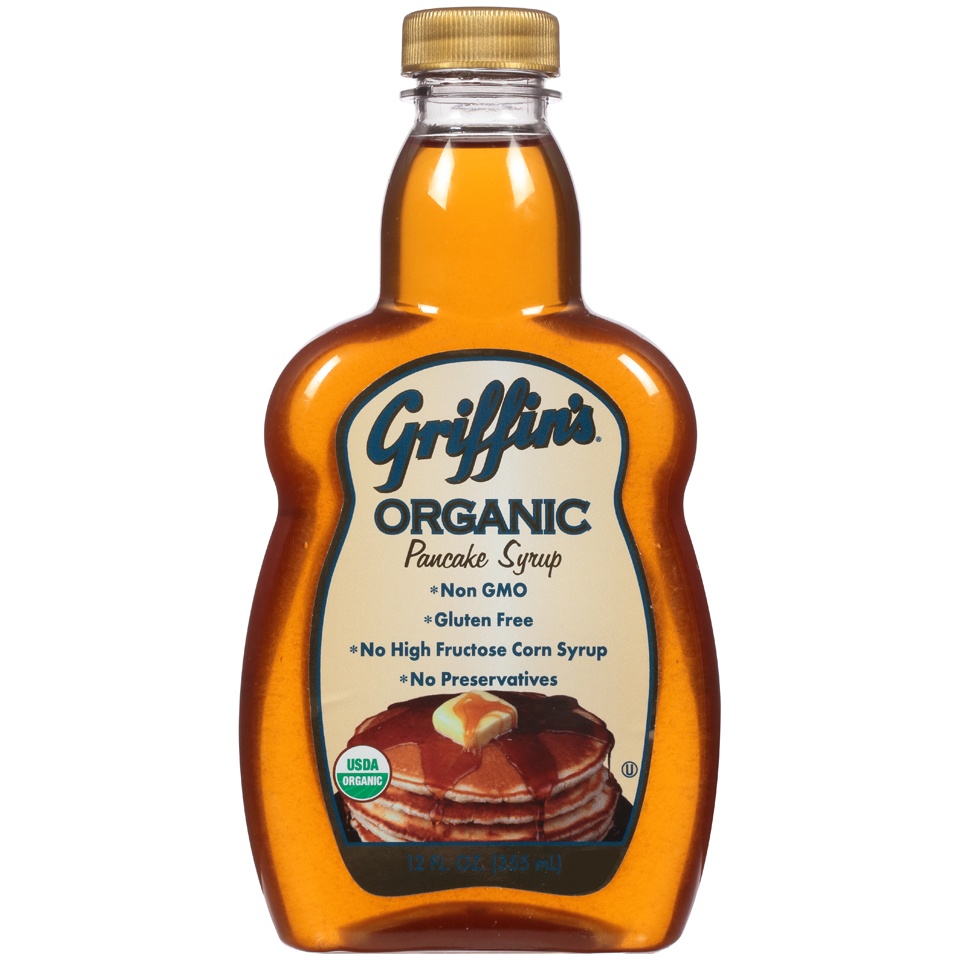 slide 1 of 1, Griffin's Organic Pancake Syrup, 12 oz