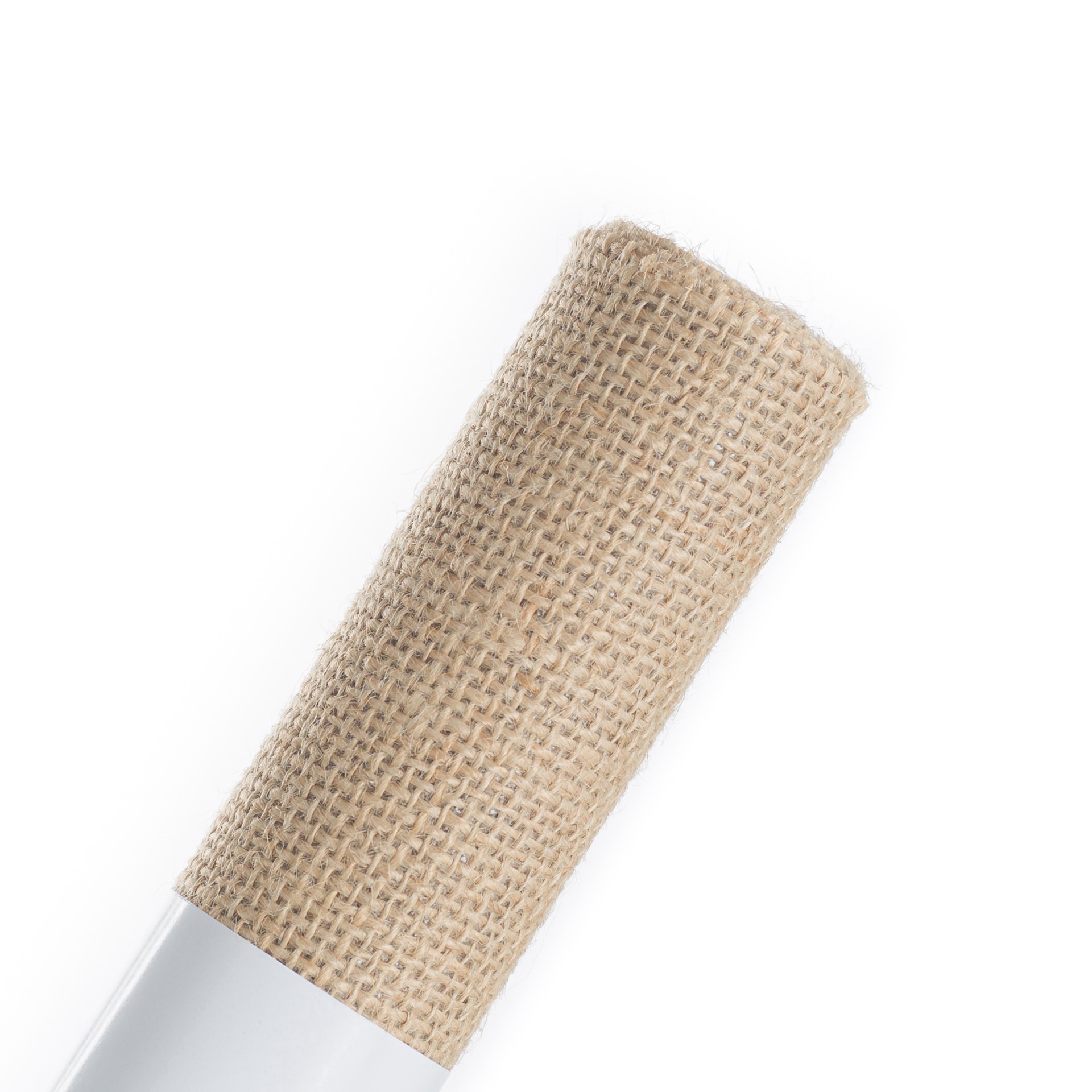 slide 4 of 4, Natural Laminated Burlap Fabric Roll By Loops & Threads, 12 in x 47 in