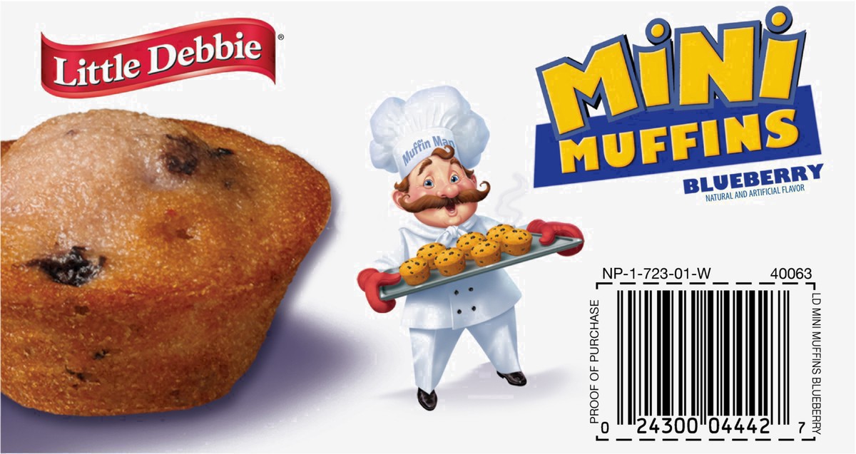 slide 6 of 40, Little Debbie Mini Blueberry Muffins 5 ea, 8.44 oz