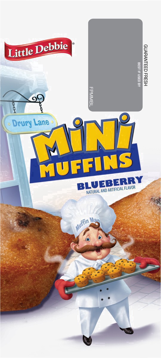 slide 24 of 40, Little Debbie Mini Blueberry Muffins 5 ea, 8.44 oz