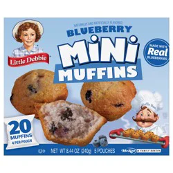 Little Debbie Snack Cakes, Little Debbie Family Pack Mini Muffins (Blueberry)