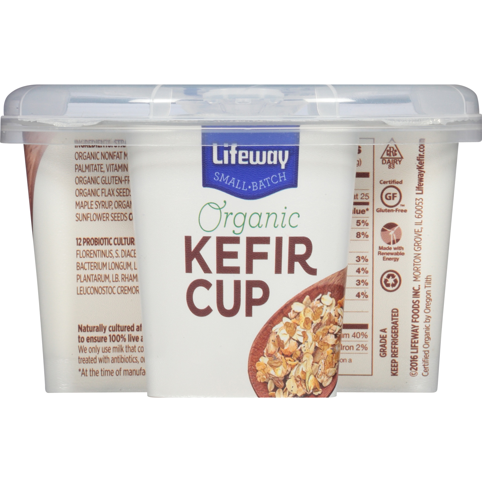 slide 4 of 6, Lifeway Organic Granola Kefir Cup, 5.3 oz