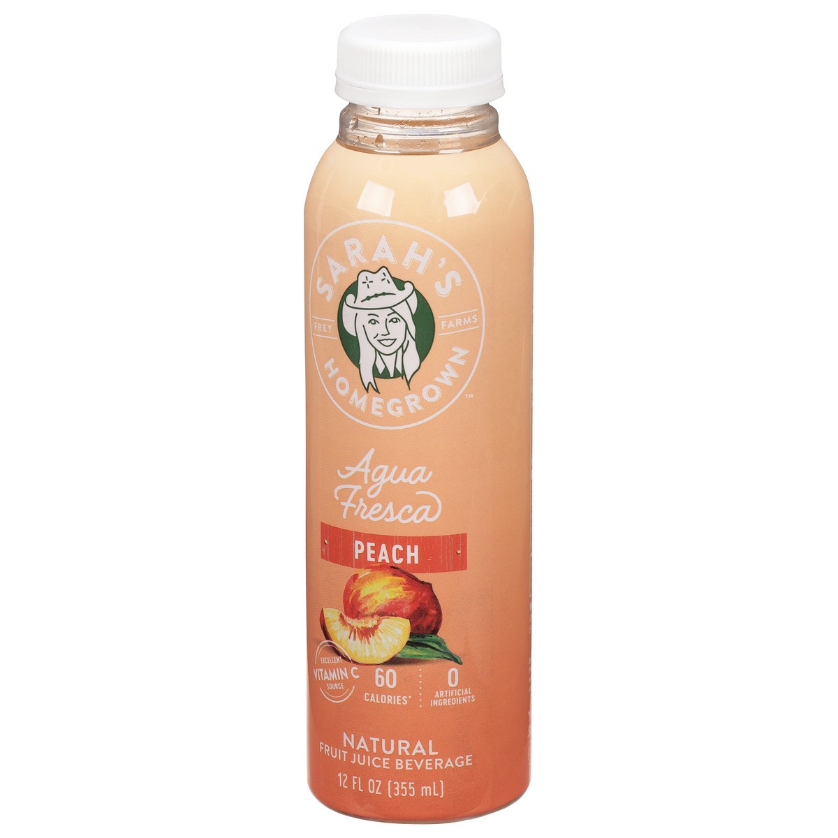 slide 2 of 9, Sarah's Homegrown Natural Peach Agua Fresca - 12 fl oz, 12 fl oz