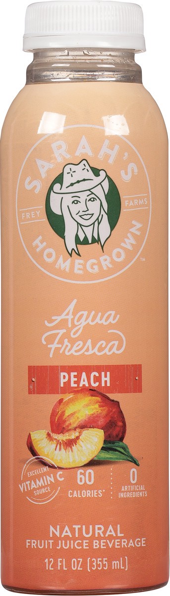 slide 8 of 9, Sarah's Homegrown Natural Peach Agua Fresca - 12 fl oz, 12 fl oz