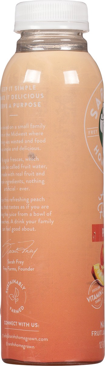 slide 9 of 9, Sarah's Homegrown Natural Peach Agua Fresca - 12 fl oz, 12 fl oz