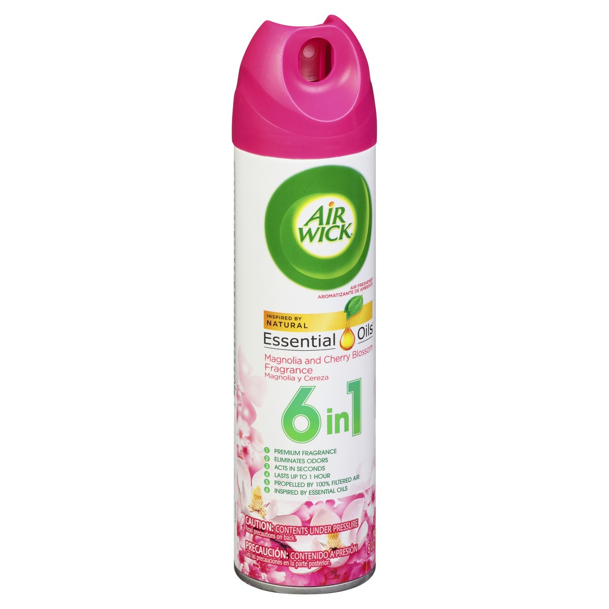 slide 2 of 9, Air Wick Aerosol Spray Air Freshener, Magnolia and Cherry Blossom, 8 Ounce, 8 oz