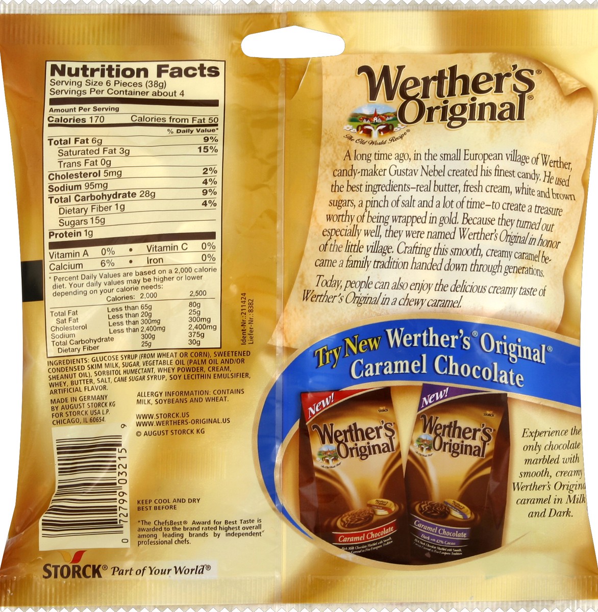 slide 6 of 6, Werther's Original Chewy Caramels 5.5 oz, 5.5 oz