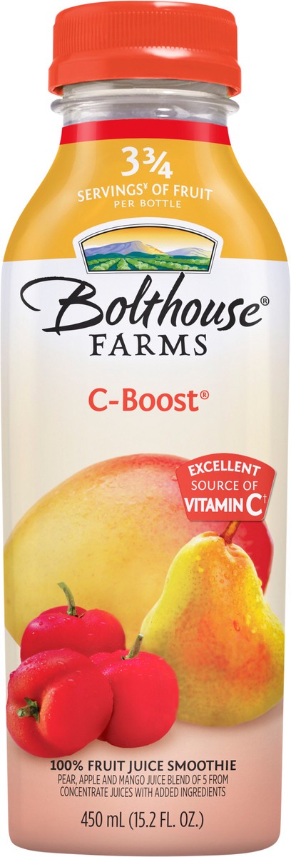 slide 3 of 5, Bolthouse Farms Immunity Smoothie, Mango Cherry C-Boost, 15.2 fl. oz. Bottle, 15.2 oz