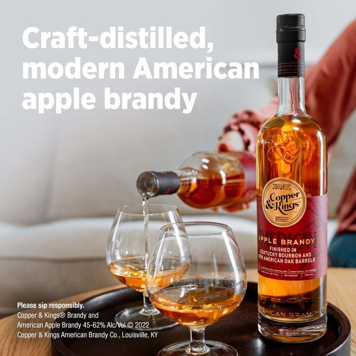 slide 6 of 6, Copper & Kings Apple Brandy, 750 ml