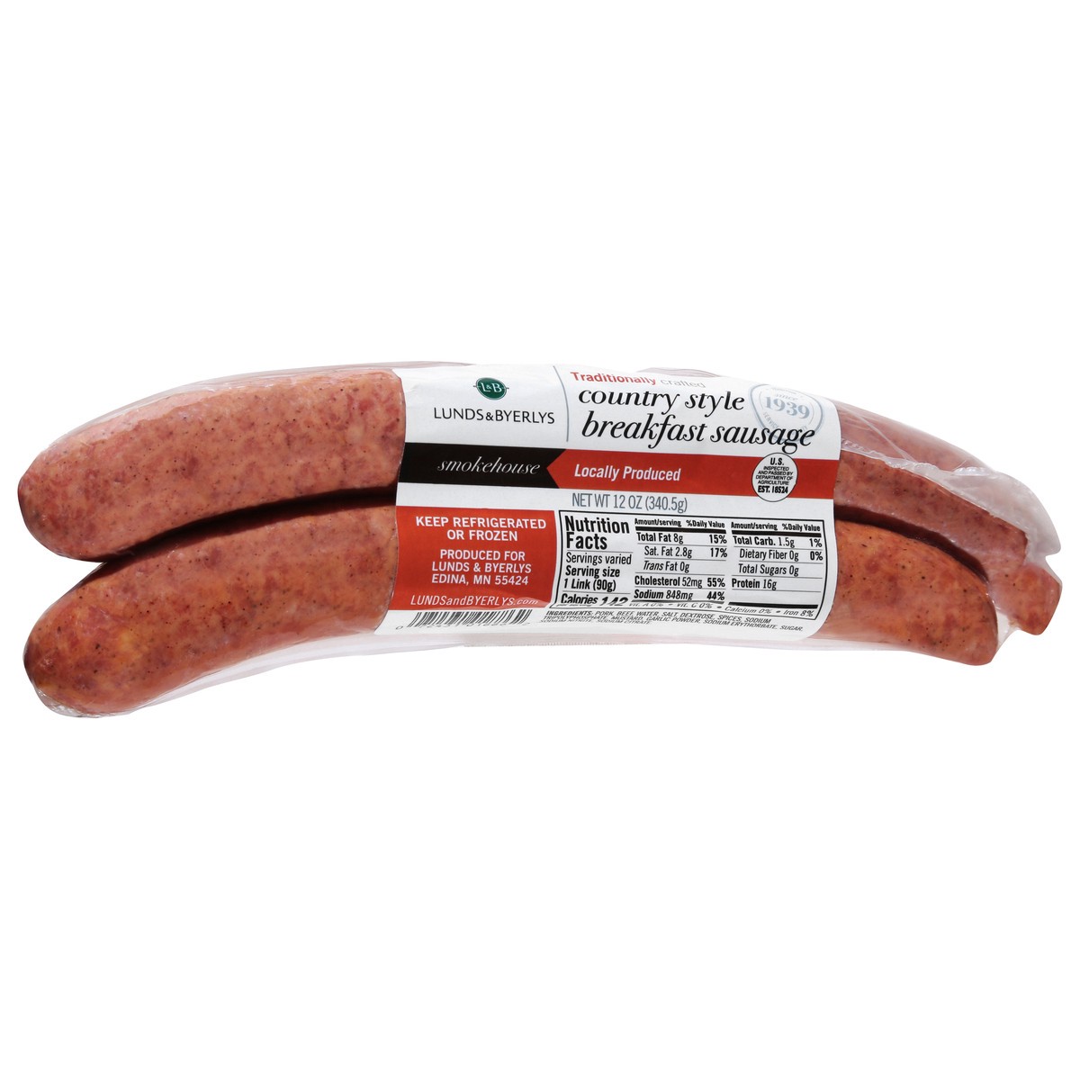 slide 13 of 13, Lunds & Byerlys Country Style Breakfast Sausage 12 oz, 12 oz
