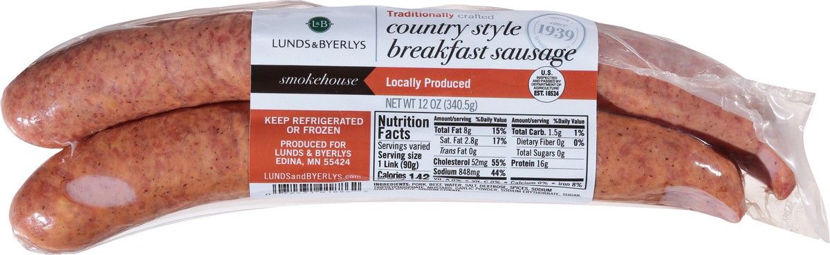 slide 4 of 13, Lunds & Byerlys Country Style Breakfast Sausage 12 oz, 12 oz