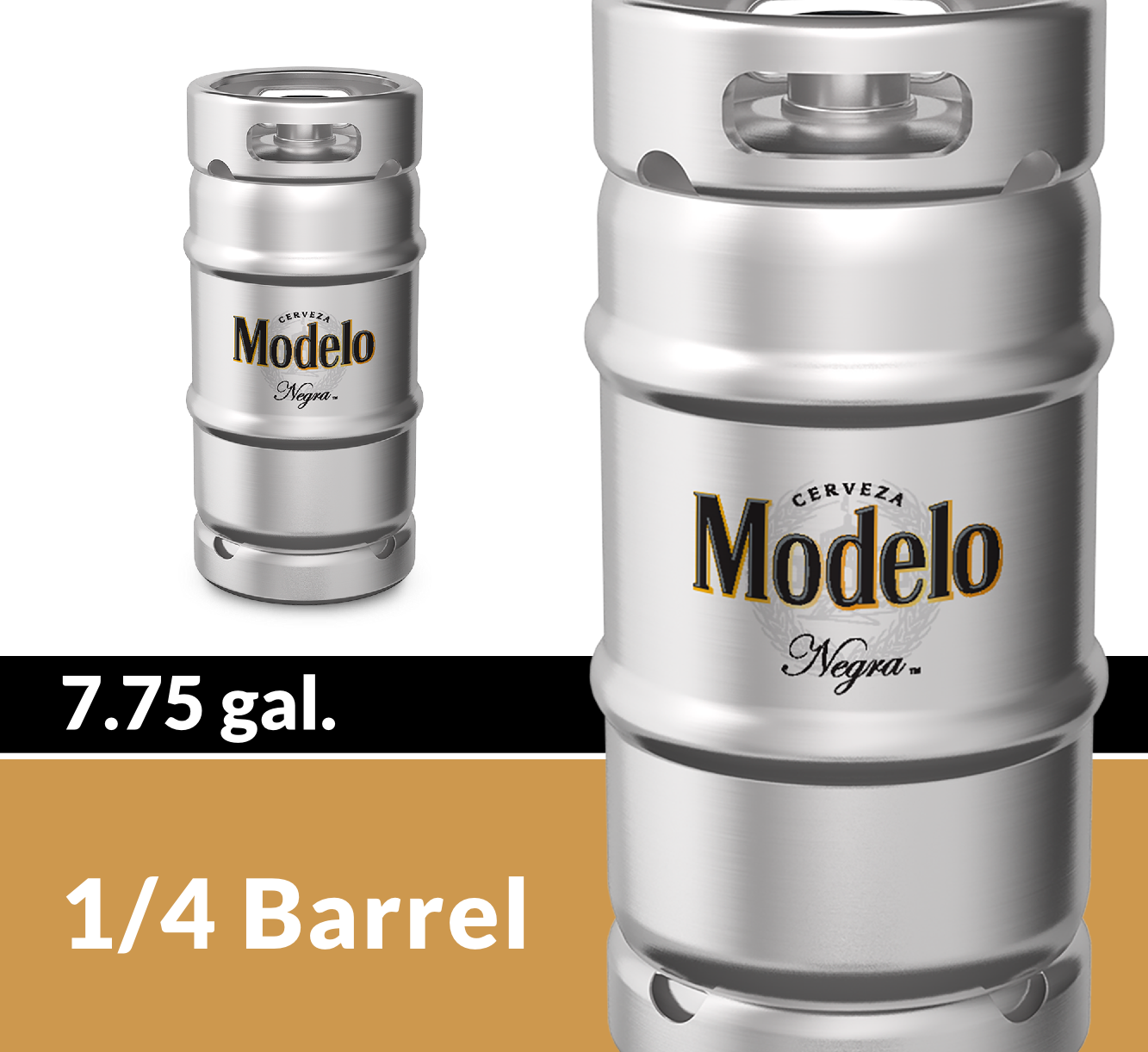 slide 6 of 8, Modelo Negra Amber Lager Mexican Beer, 1/4 BL Keg, 5.4% ABV, 992 fl oz