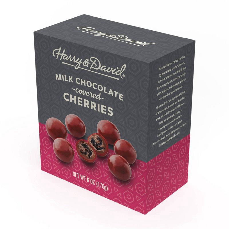 slide 3 of 4, Harry & David Milk Chocolate Cherries, 6 oz