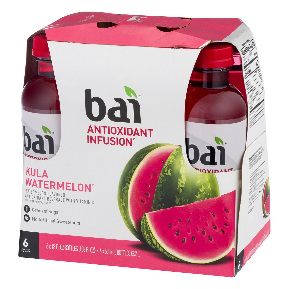 slide 6 of 13, Bai Infusion Kula Watermelon 6Pk, 108 fl o