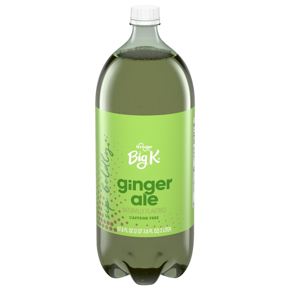 slide 1 of 4, Big K Ginger Ale Soda, 2 liter