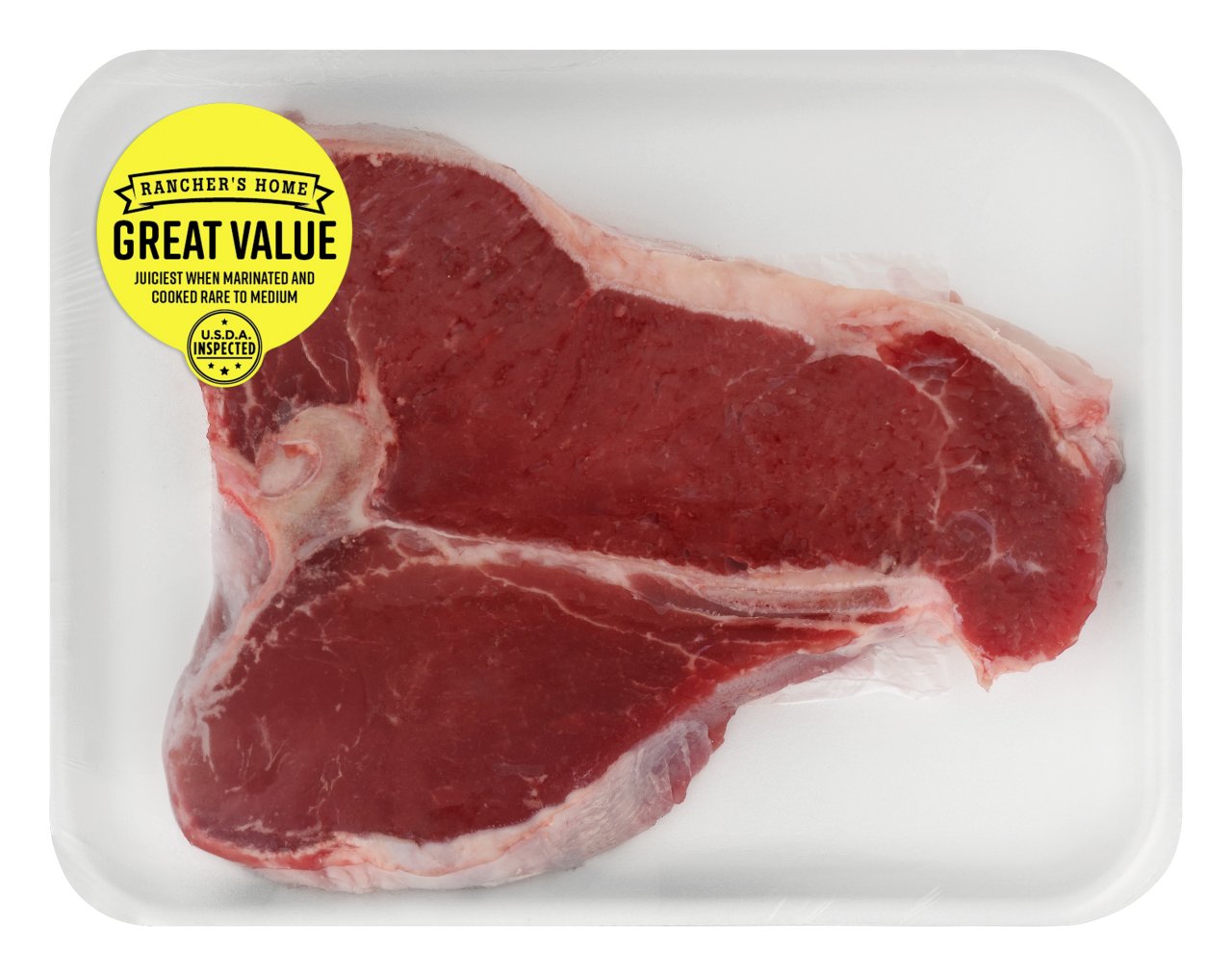 slide 1 of 1, USDA Inspected T-Bone Steak, per lb