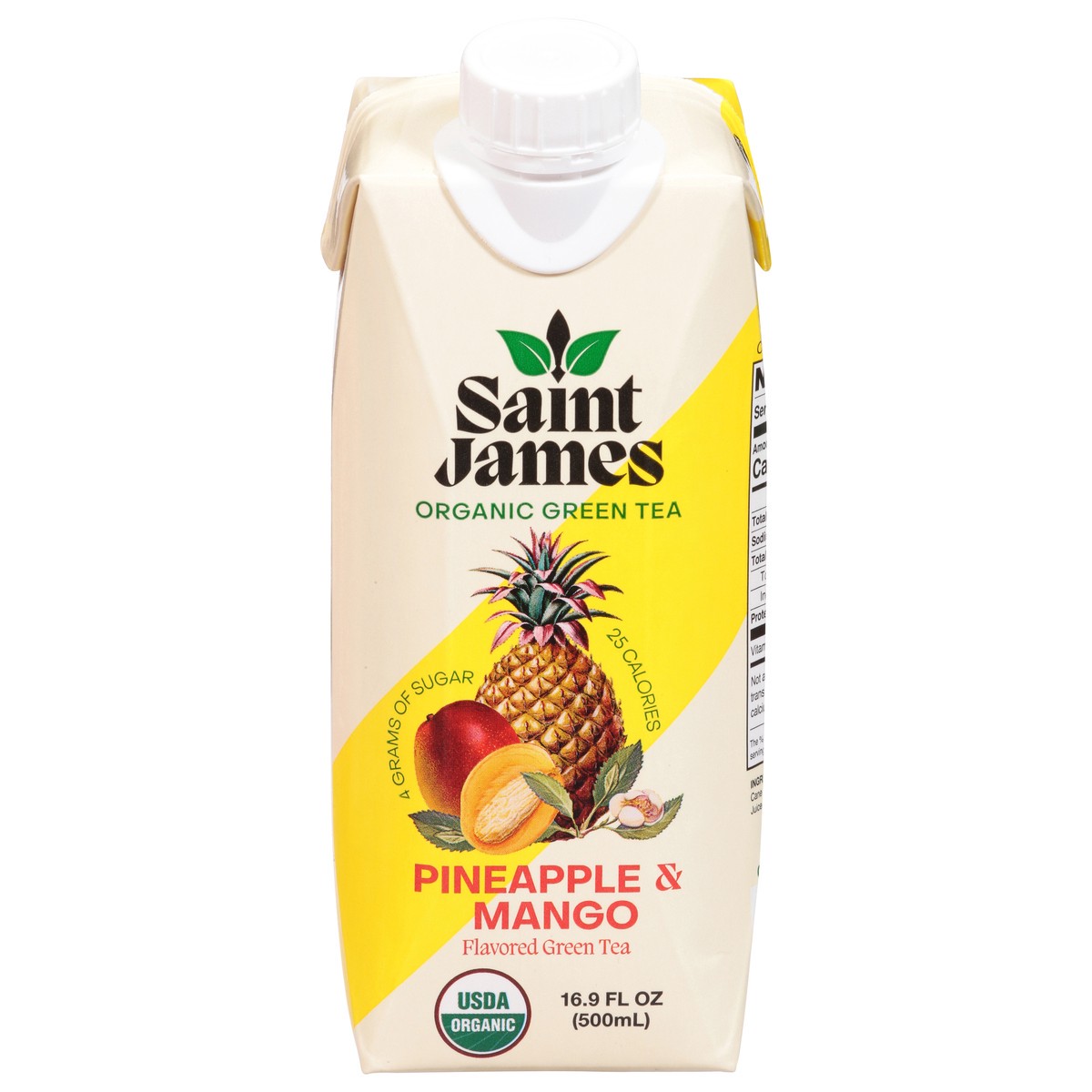 slide 4 of 13, Saint James Organic Pineapple & Mango Green Tea 16.9 fl oz, 16.9 fl oz